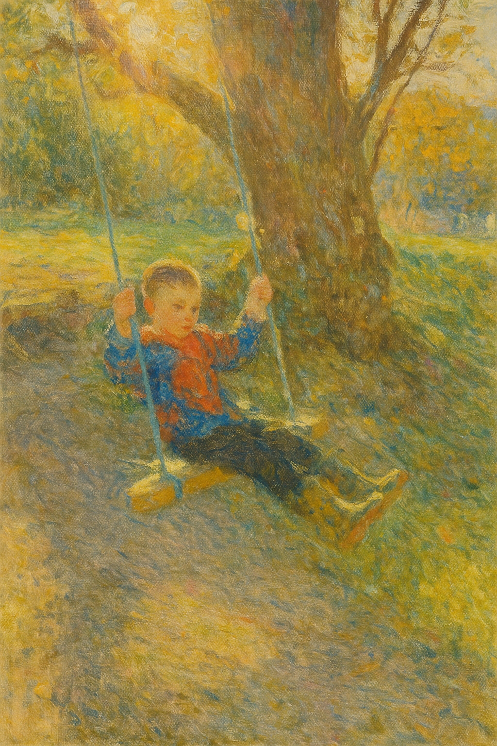 View across the green space